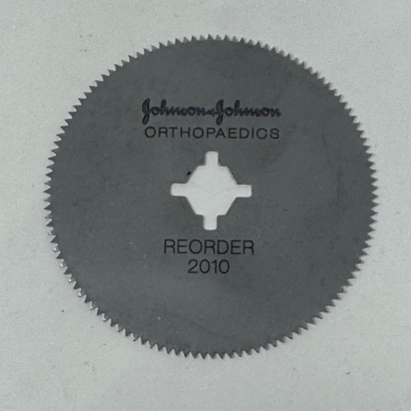 Johnson & Johnson Other - Johnson & Johnson Orthopaedics Reorder 2010 Cast Cutter Saw Blade 2.5 Inch
